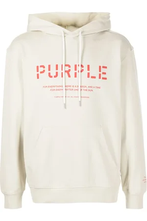 Purple Brand Hættetrøje med stencileret logotryk