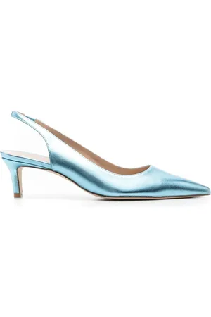 Stuart Weitzman Spidse pumps med metallisk effekt