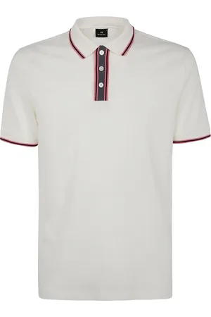 Paul Smith Polo med logo og stribet spids