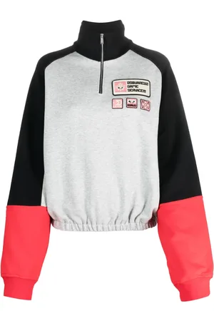 Dsquared2 Trøje med logomærke og paneler