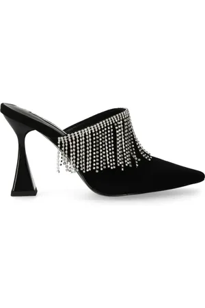 Karl Lagerfeld 90 mm Debut II mules med frynser