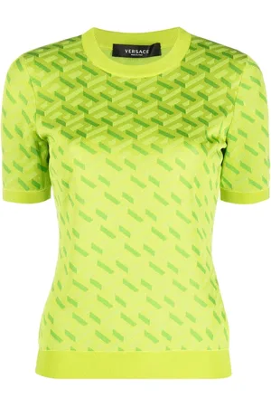 VERSACE Cropped top med La Greca-tryk