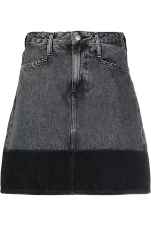 Calvin Klein Tofarvet denimnederdel