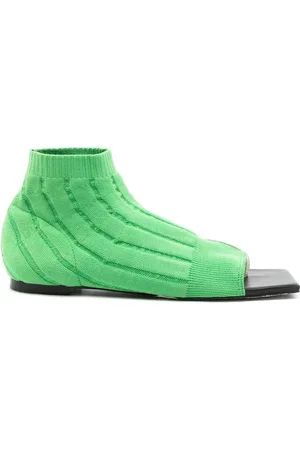 Gloria Coelho Ribbede strømpe-sandaler