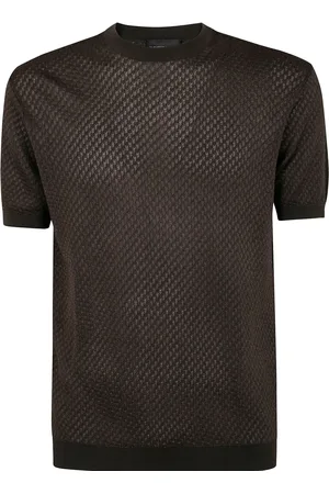 Emporio Armani T-shirt i vævet strik