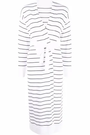 Fabiana Filippi Stribet cardigan med lang pasform