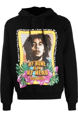 Dsquared2 Bob Marley hættetrøje med lange ærmer
