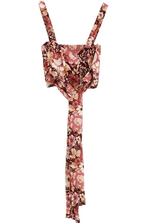 Chloé Cropped top med blomstertryk