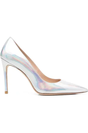 Stuart Weitzman 100 pumps med holografisk effekt