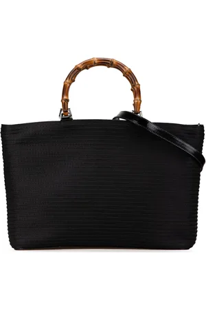 Gucci Satchel-taske i kanvas og bambus fra det 20. århundrede