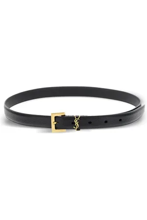 Saint Laurent Bælte med firkantet spænde og monogram
