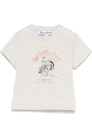 Tartine Et Chocolat T-shirt med cowboy-illustration