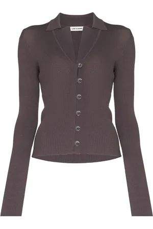 Low Classic Cardigan med åben krave
