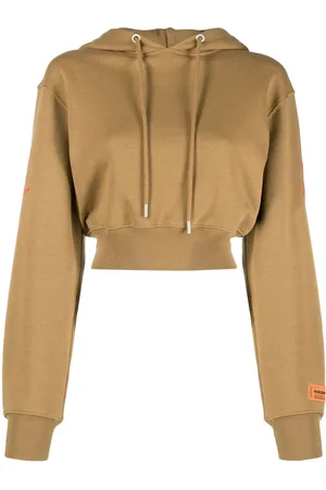 Heron Preston Cropped hættetrøje med slogan-tryk
