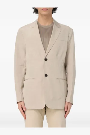 Emporio Armani Blazer med slub-tekstur