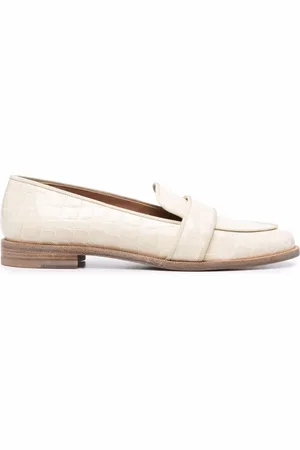 Aquazzura Loafers med krokodilleeffekt