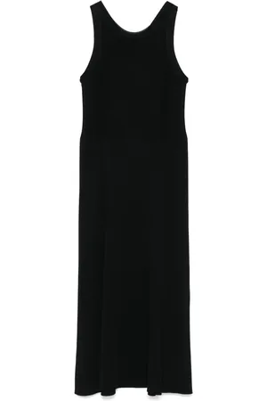 Moschino Midi kjole med logomærke