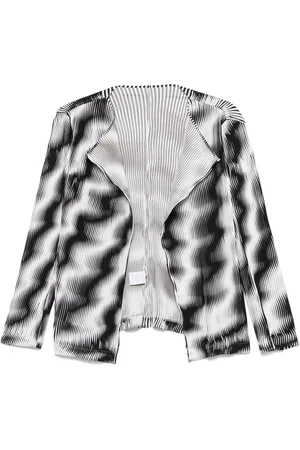 Issey Miyake Jakke med svaj-plisseringer