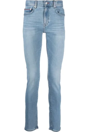 Tommy Hilfiger Jeans med logomærke og mellemhøj talje