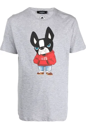 Dsquared2 Kortærmet T-shirt med tegneserie-tryk