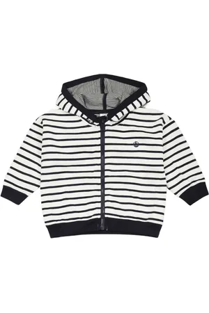Petit Bateau Stribet hættetrøje