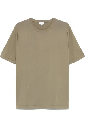 Sunspel Strikket T-shirt i bomuld