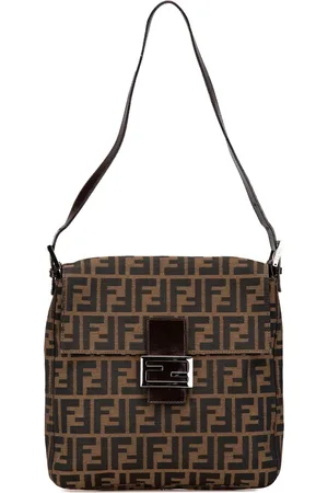 Fendi Skuldertaske i Zucca-kanvas fra 2010-2024