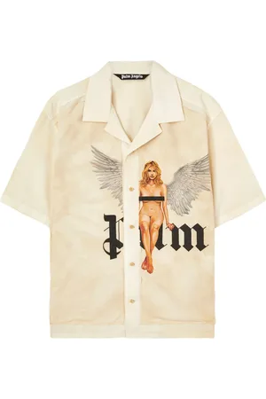 Palm Angels Pin up-skjorte med krystaludsmykning