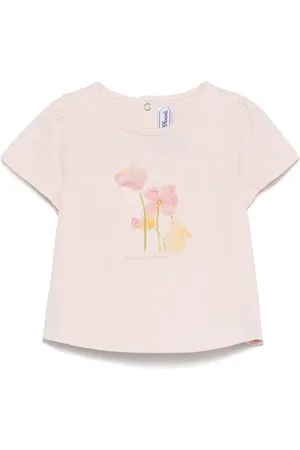 Tartine Et Chocolat T-shirt med illustrationsblomster