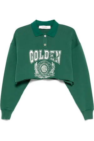 Golden Goose Cropped polotrøje med tryk