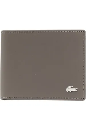 Lacoste Foldepung i læder med præget logo