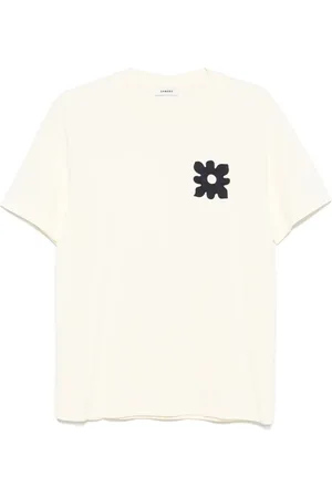 Sandro T-shirt med blomsterdetalje