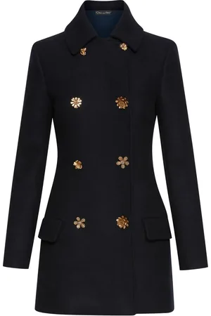 Oscar de la Renta Blazer-kjole med knappe-detalje