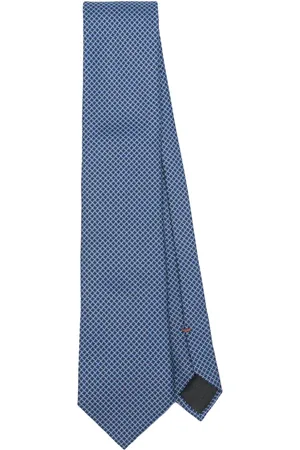 Ermenegildo Zegna Slips med grafisk tryk