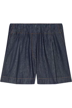 DRIES VAN NOTEN Shorts i denim med brede ben