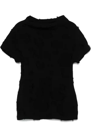 YOHJI YAMAMOTO T-shirt med frynser
