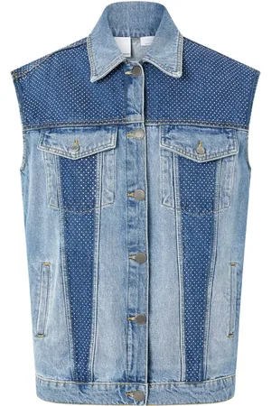 Pinko ærmeløs denimjakke