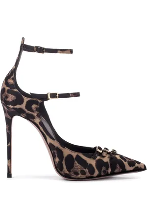 LE SILLA Morgana 120 mm pumps med leopardtryk