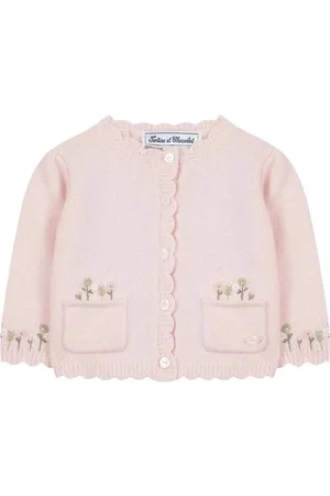 Tartine Et Chocolat Cardigan med blomsterbroderi