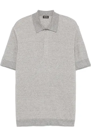 Ermenegildo Zegna Polo i meleret strik
