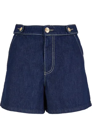 Emporio Armani Denimshorts med kontrastsyninger