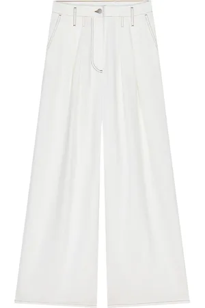 DRIES VAN NOTEN Palazzo-bukser med plisseringer