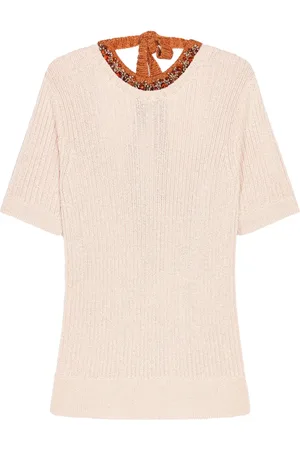 DRIES VAN NOTEN T-shirt med broderi