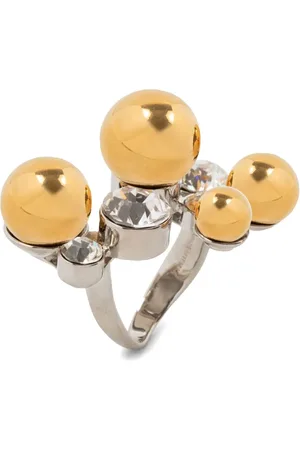 DRIES VAN NOTEN Ring med perleudsmykning