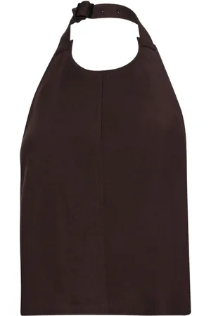 WARDROBE.NYC Top med halterneck uden ryg