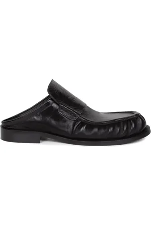 DRIES VAN NOTEN Loafer-sandaler i læder