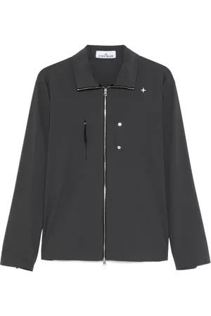 Stone Island Skjortejakke med logobroderi
