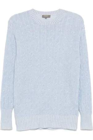 N.PEAL Thames Cable sweater med rund hals
