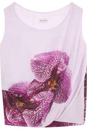 DRIES VAN NOTEN Tanktop med orkidetryk