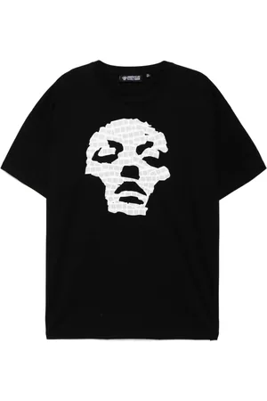 MOSTLY HEARD RARELY SEEN T-shirt med stregkode-tryk